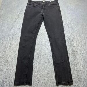 Agave Denim No 11 Rocker Jeans Mens 34 Black Slim Fit Stretch Made in USA